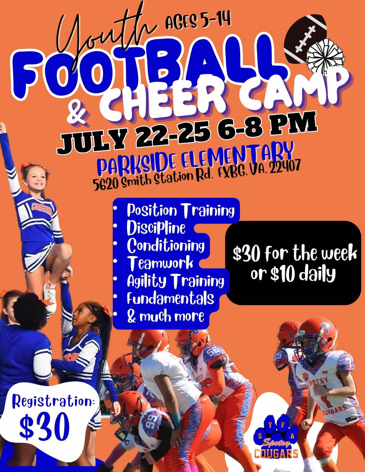 Youth Football\/Cheer Camp 2024