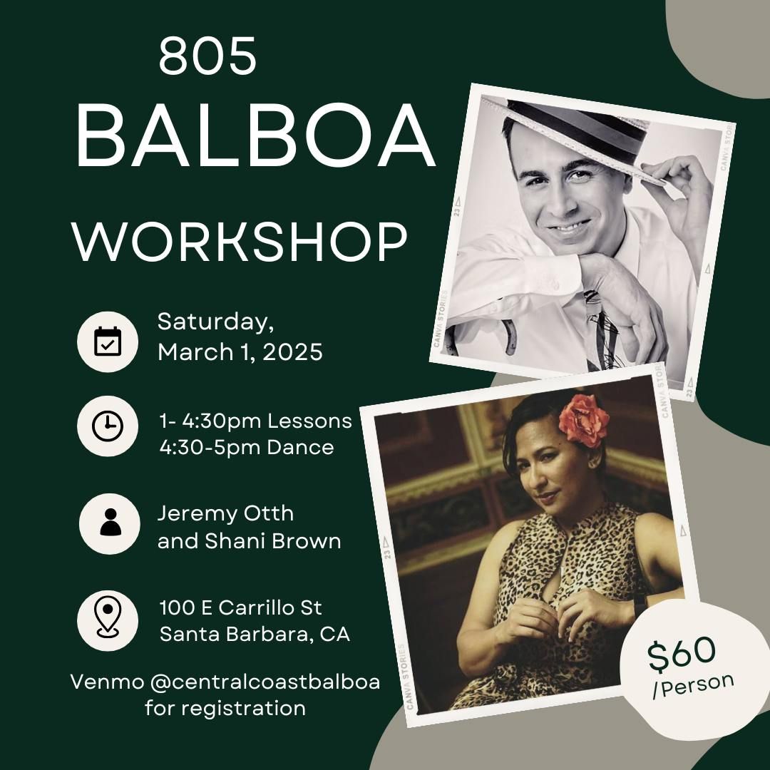 Balboa Workshop with Jeremy Otth and Shani Brown