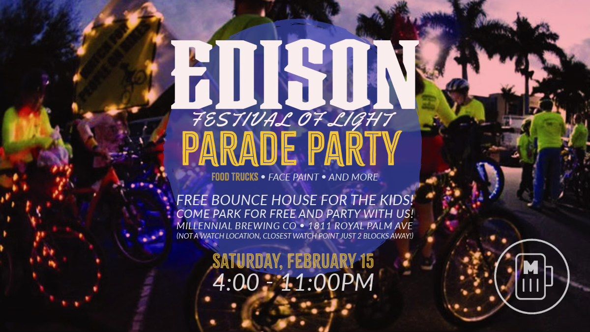 Edison Festival of Light Parade Party - 4 Food Trucks, Pet-Friendly, Bounce Houses