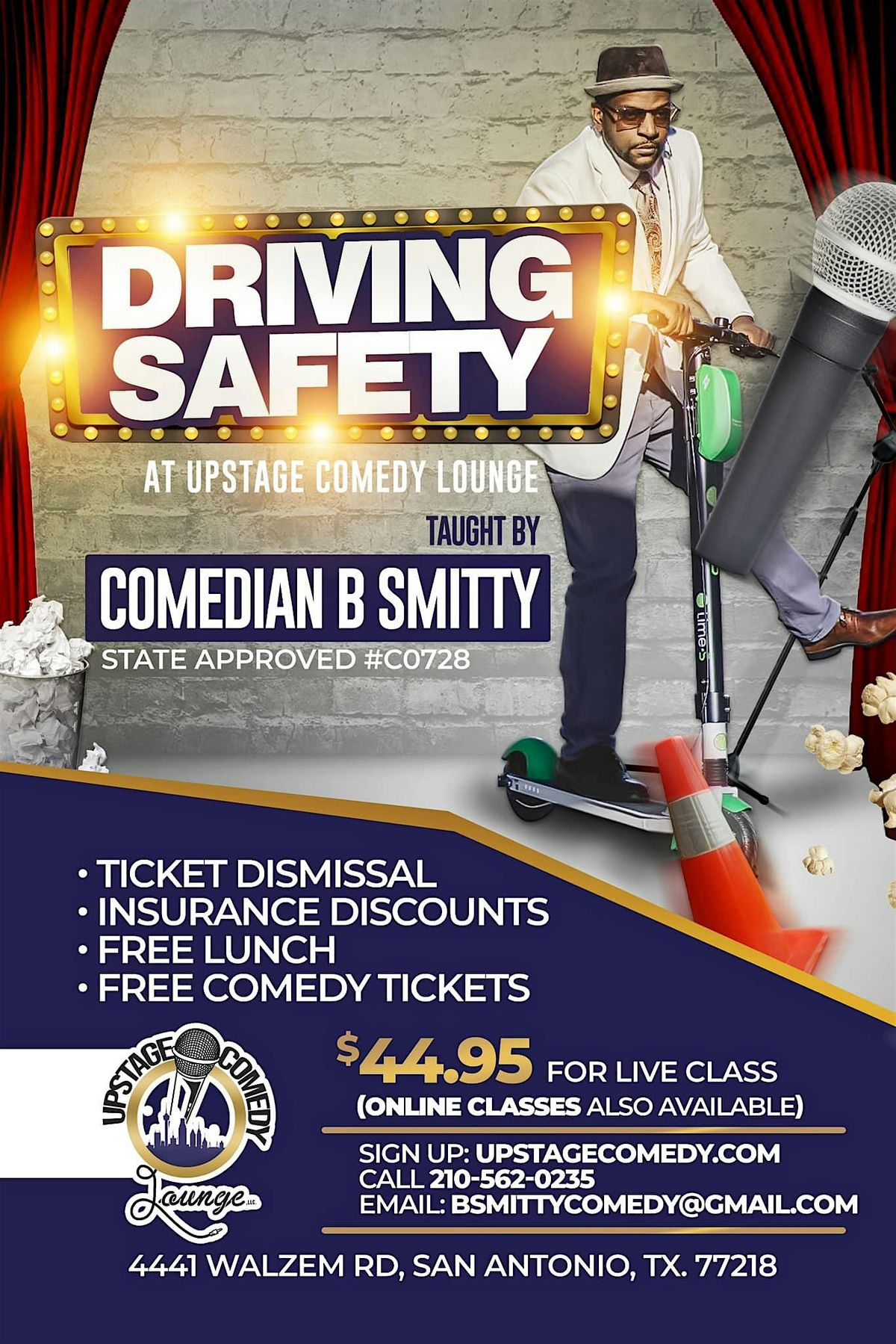 COMEDY DEFENSIVE DRIVING (INSIDE COMEDY CLUB)