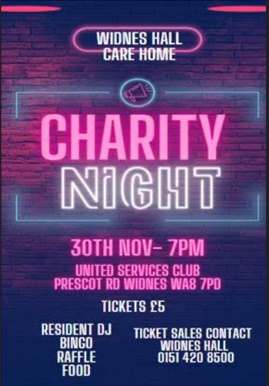 Widnes hall care home Charity Night