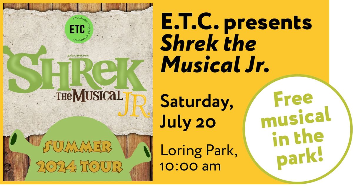 ETC's Shrek the Musical Jr. FREE in Loring Park 