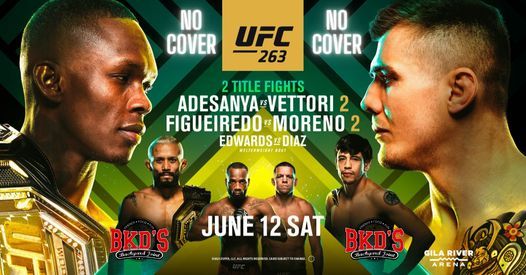 Ufc 263 No Cover Fight Night Bkd S Backyard Joint Chandler 12 June 21