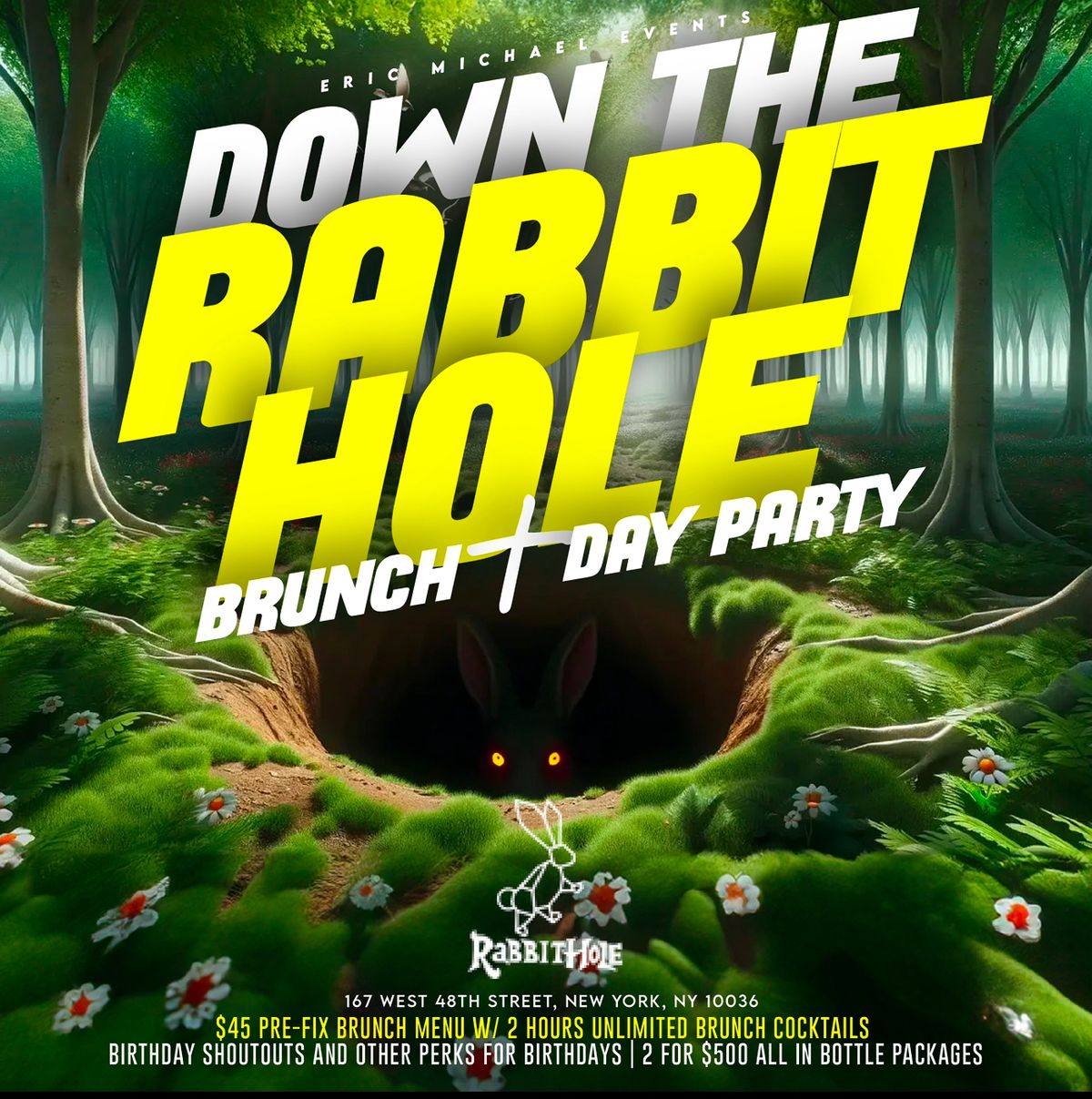 Down the Rabbit Hole Brunch + Day Party in Times Square