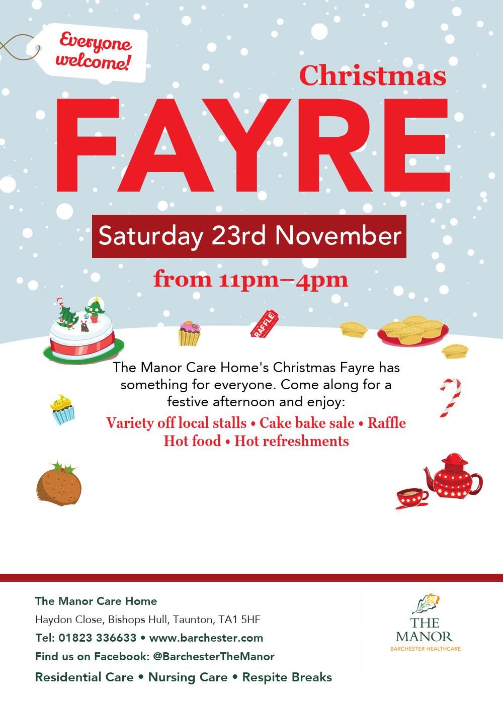 The Manor Care Home's Christmas Fayre