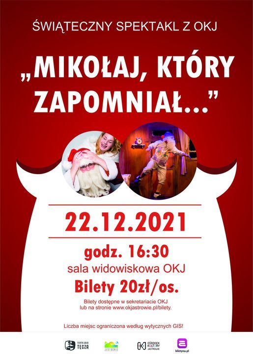 \u015awi\u0105teczny spektakl teatralny pt. \u201eMiko\u0142aj, kt\u00f3ry zapomnia\u0142\u2026\u201d. Pa\u0144stwowy Teatr Lalki ,,T\u0119cza\u201d