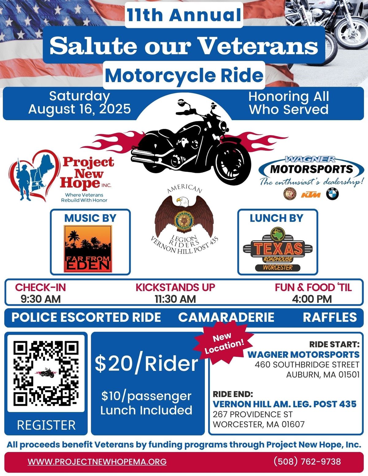 11th Annual Salute our Veterans Motorcycle Ride