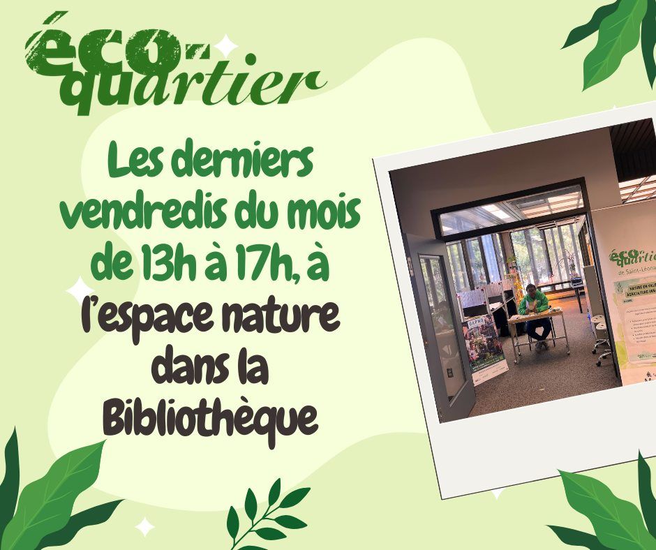 L'espace Nature dans la Biblioth\u00e8que avec l'\u00c9co-quartier?