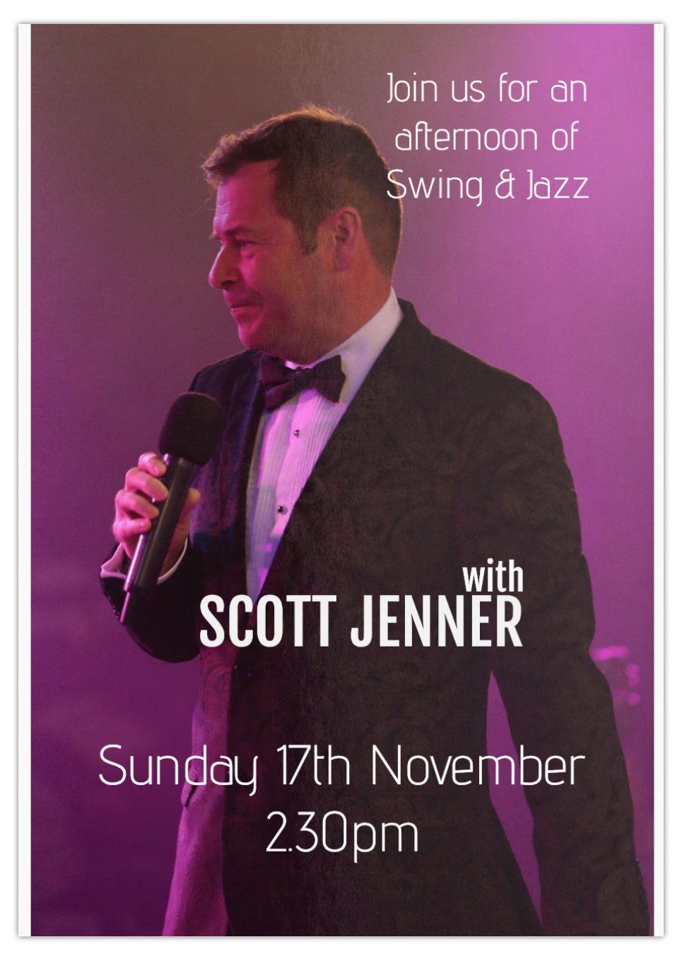 Scott Jenner - an afternoon of Swing & Jazz