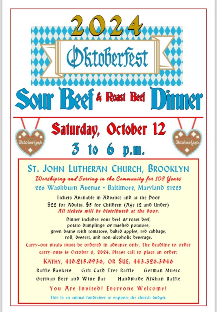 Oktoberfest! Sour Beef & Roast Beef Dinner