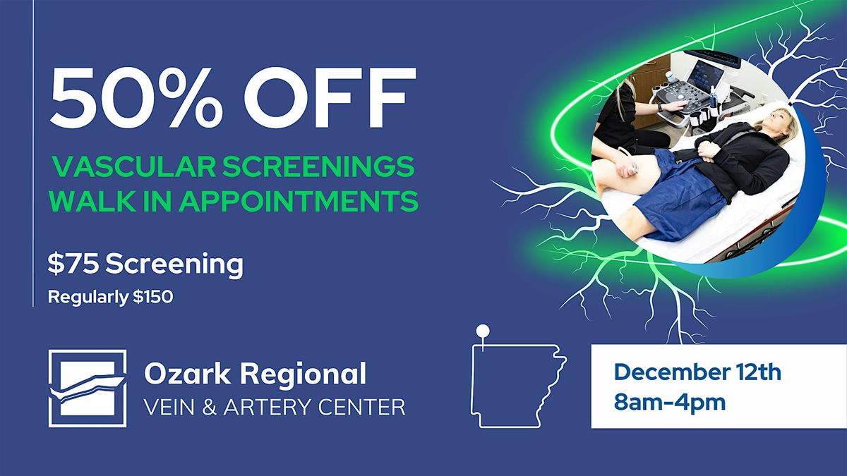 50% Off Vascular Screening Event