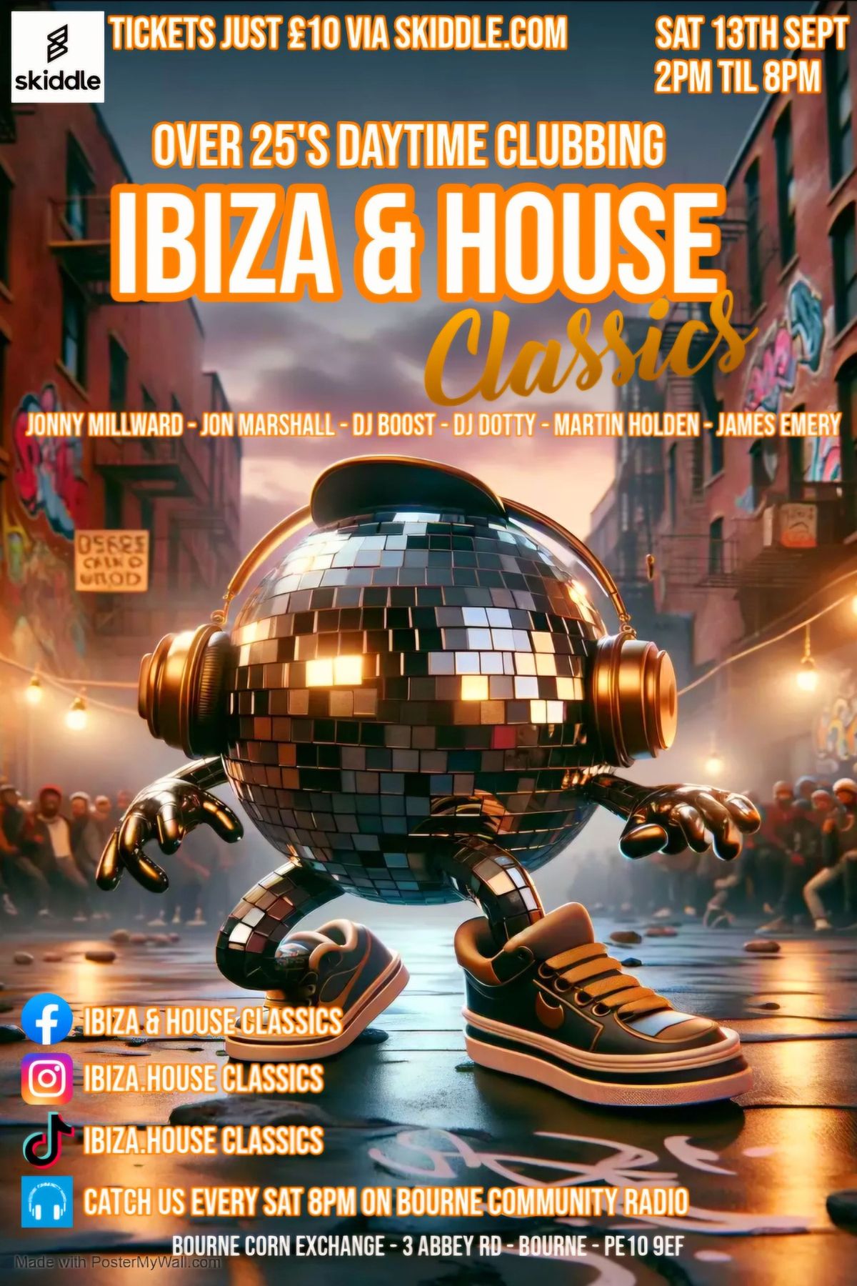 Ibiza & House Classics Over 25s Daytime Clubbing Bourne