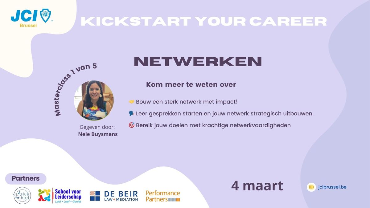 kickstart your career - eerste sessie: Netwerken