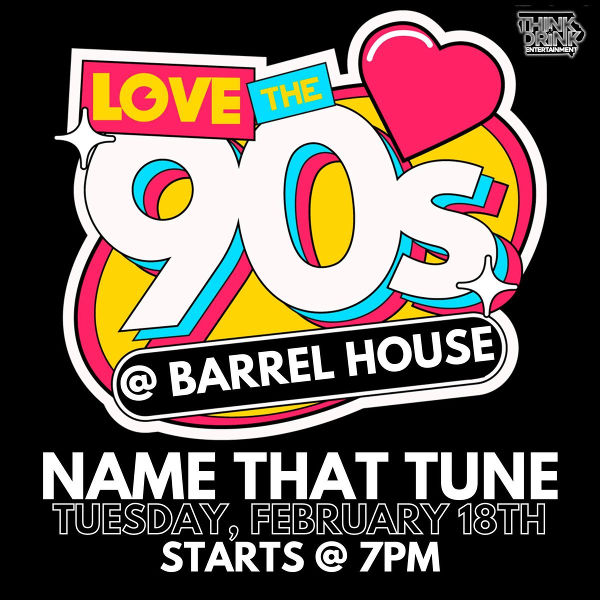 90's Name That Tune Trivia @ Barrel House (Dubuque, IA) \/ Tues Feb 18th @ 7pm