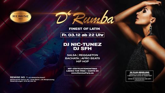 D'RUMBA meets LADIES NIGHT - Fr. 03.12 ab 22h @ Remise No.1
