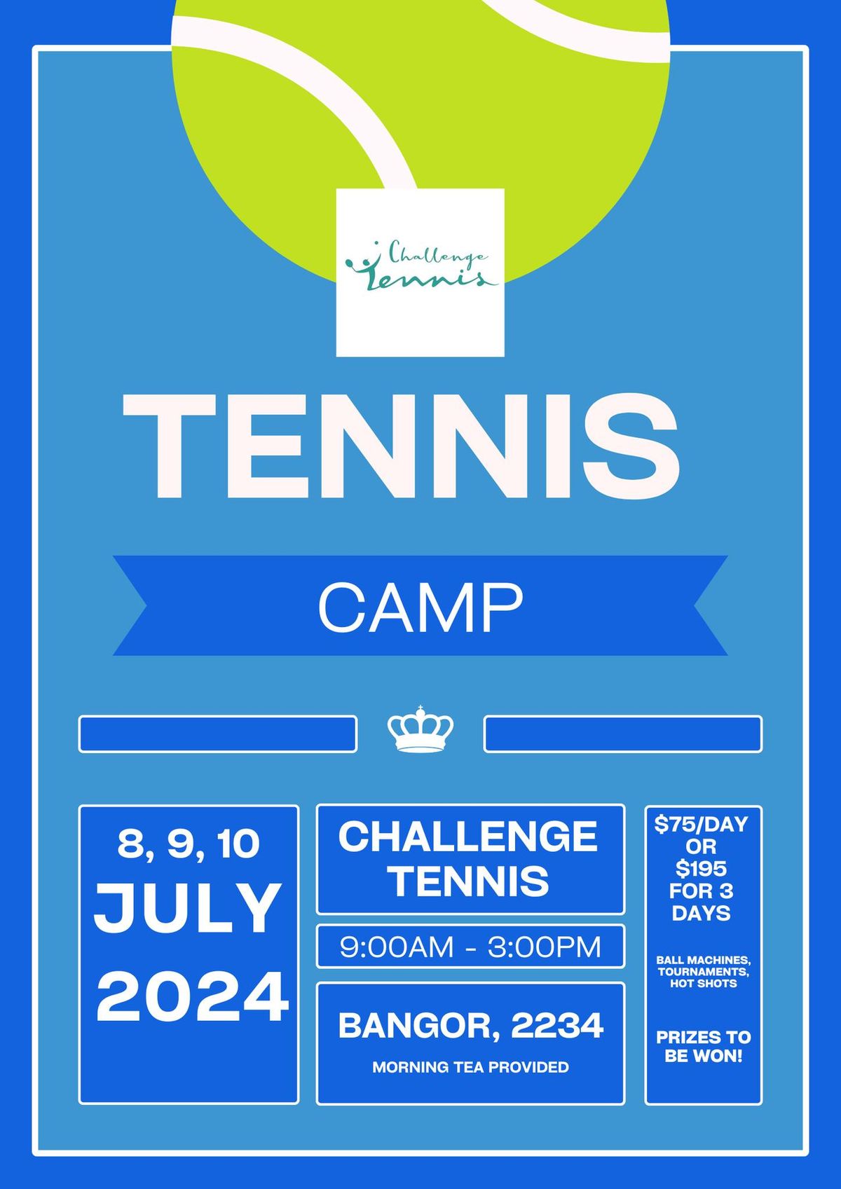 July School Holidays Tennis Camp