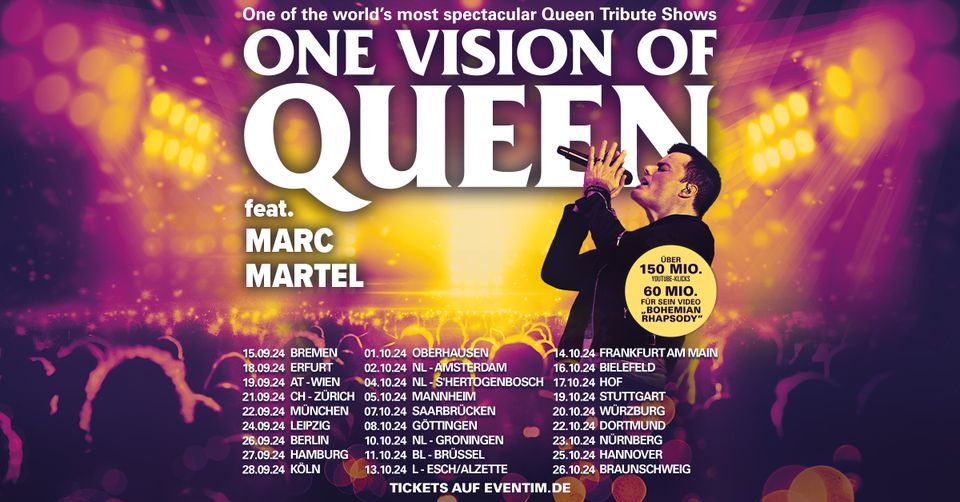 One Vision of Queen - feat. Marc Martel - Tour 2024 | Erfurt
