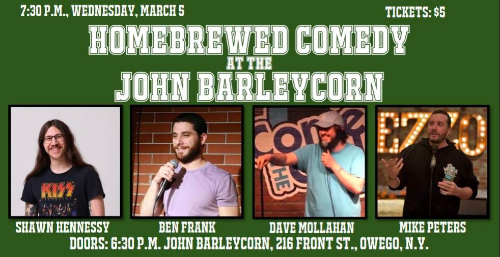 Homebrewed Comedy at the John Barleycorn Tavern