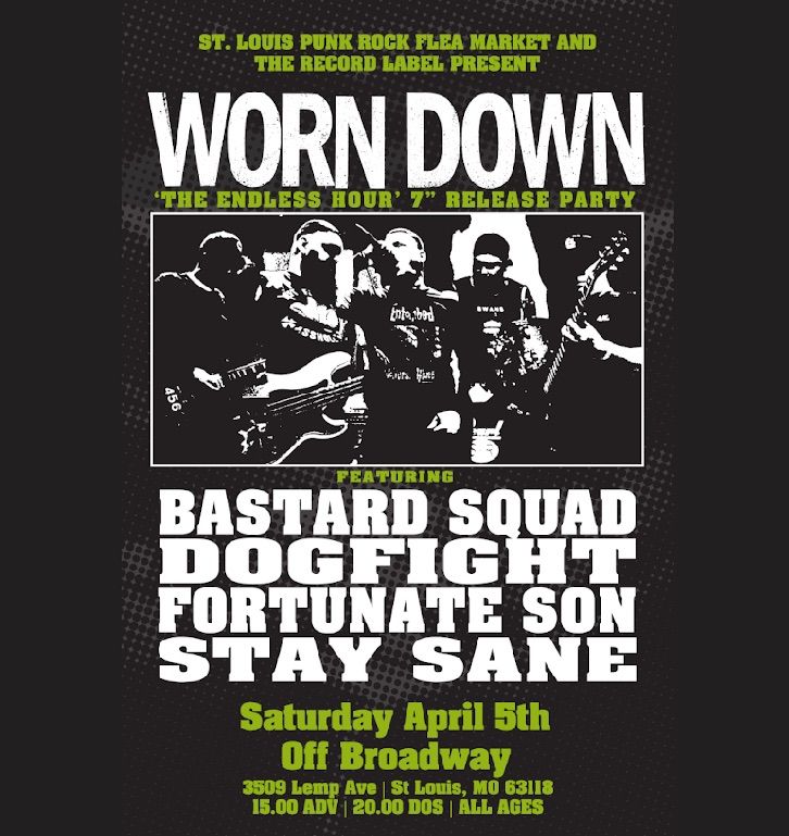 Worn Down "The Endless Hour" Record Release Party featuring Bastard Squad