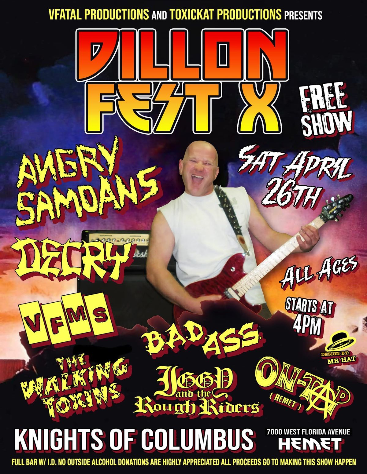 V.F.P Presents DILLON FEST X  ANGRY SAMOANS DECRY 