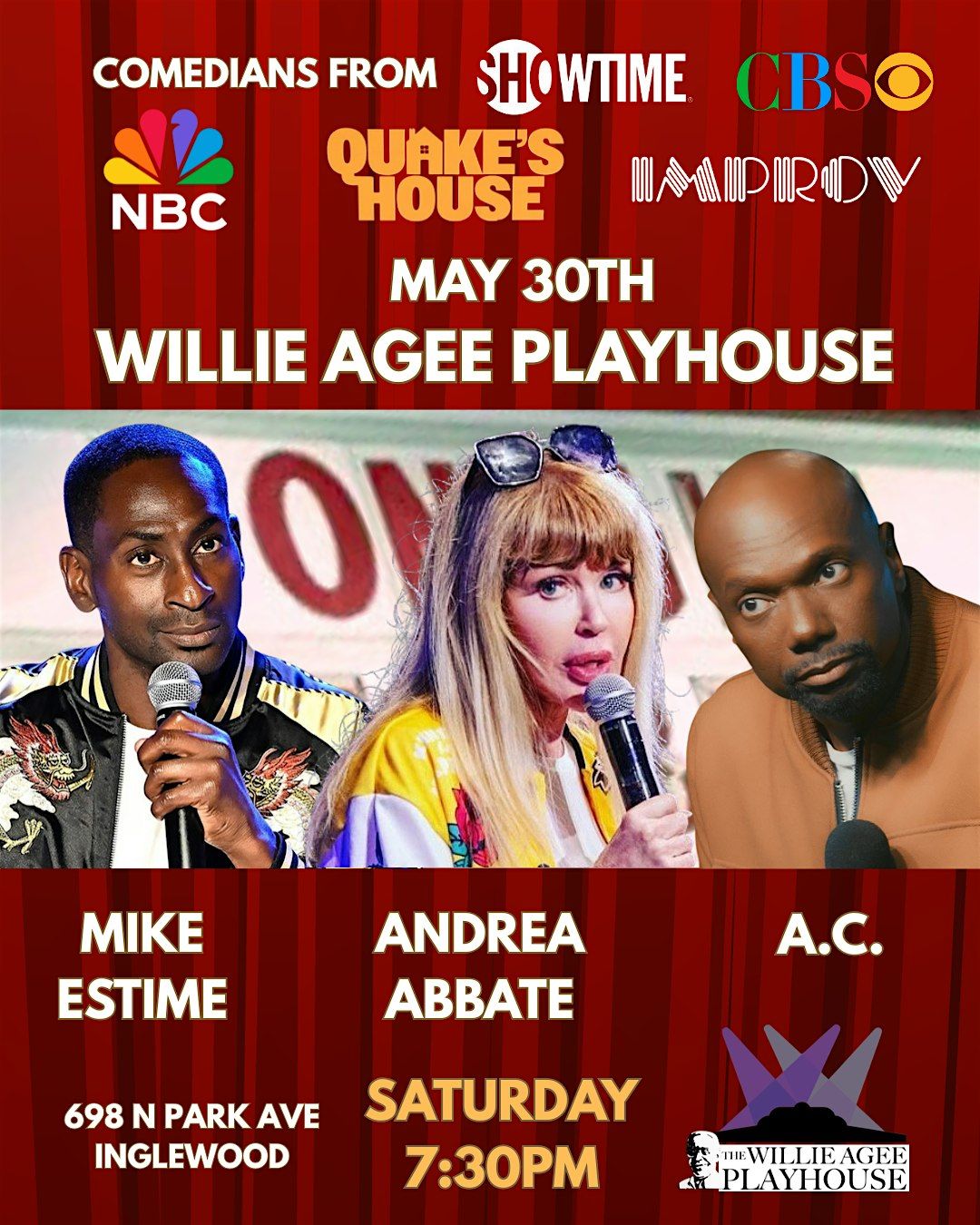 A Night of Comedy featuring Mike Estime, Andrea Abbate & A.C.