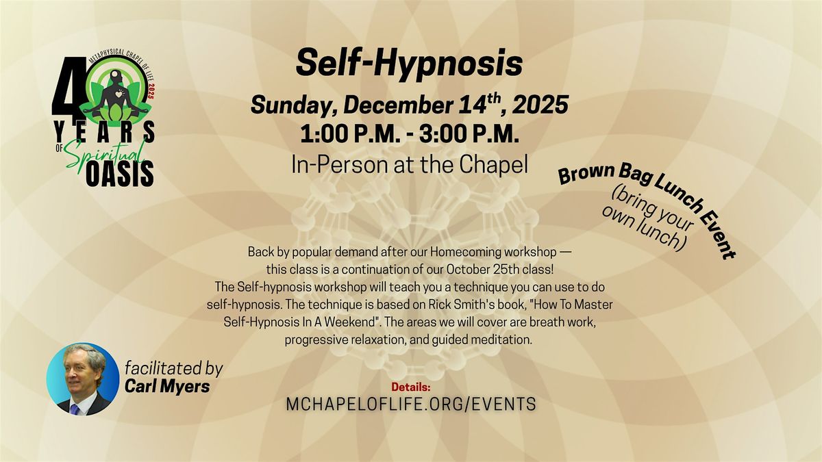 Learning Self Hypnosis