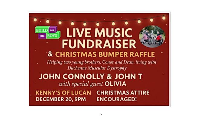 LIVE MUSIC FUNDRAISER in aid of The Build for the Boys' Trust