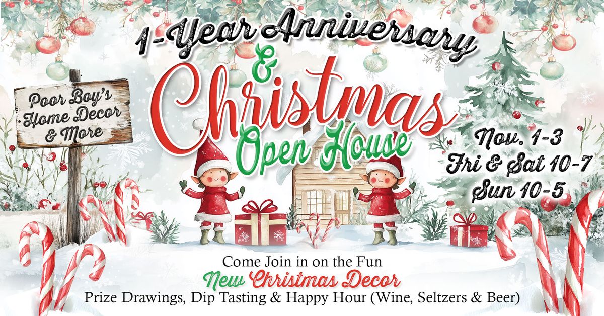 Poor Boy's Christmas Open House & 1 Yr Anniversary