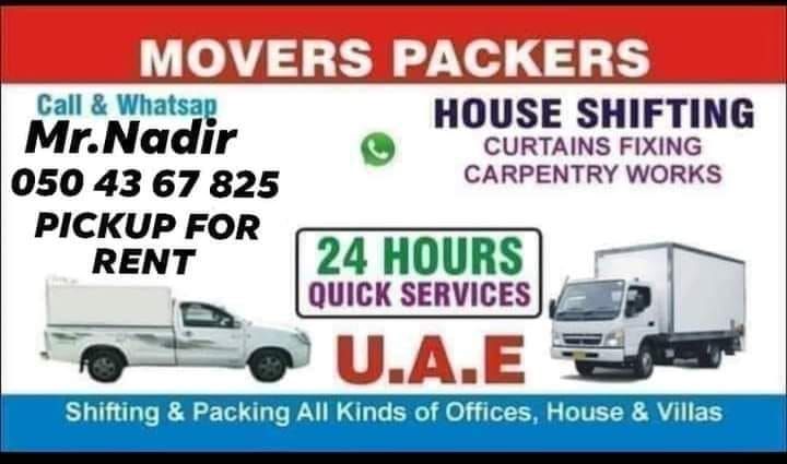 MOVERS AND PACKERS IN DUBAI 050 43 67 825