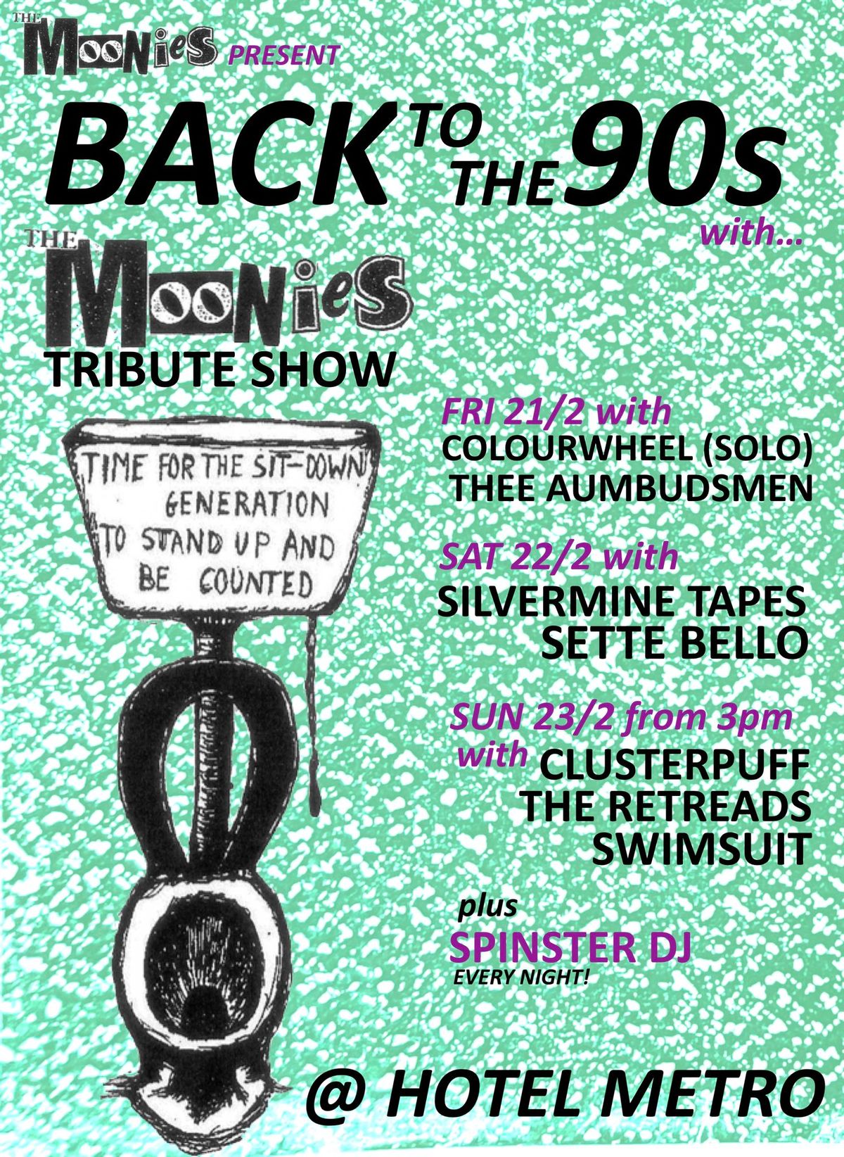 Back to the 90's: Moonies Tribute Show + Elizabeth Prophet|Sette Bello|Retreads|Swimsuit + MORE!