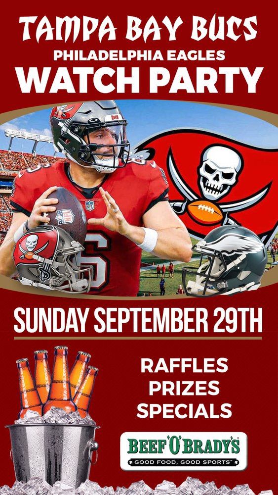 Bucs Watch Party at St. Pete Beefs!!\ud83c\udff4\u200d\u2620\ufe0f