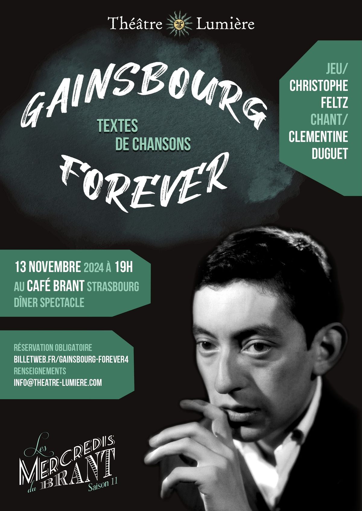 Th\u00e9\u00e2tre musical "Gainsbourg Forever" d'apr\u00e8s Serge Gainsbourg