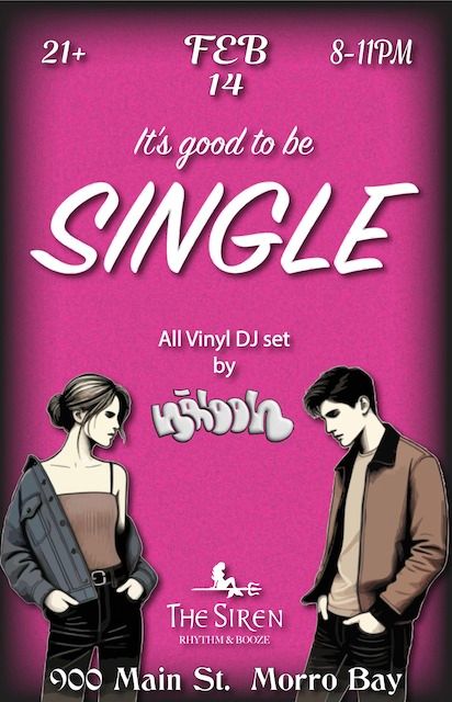 Vinyl Dj Night Feat DJ Naboh: It's Good to be SINGLE Valantines Day Groove Party