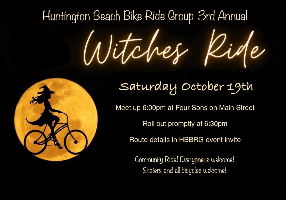 Huntington Beach 3rd Annual Local Witches Ride