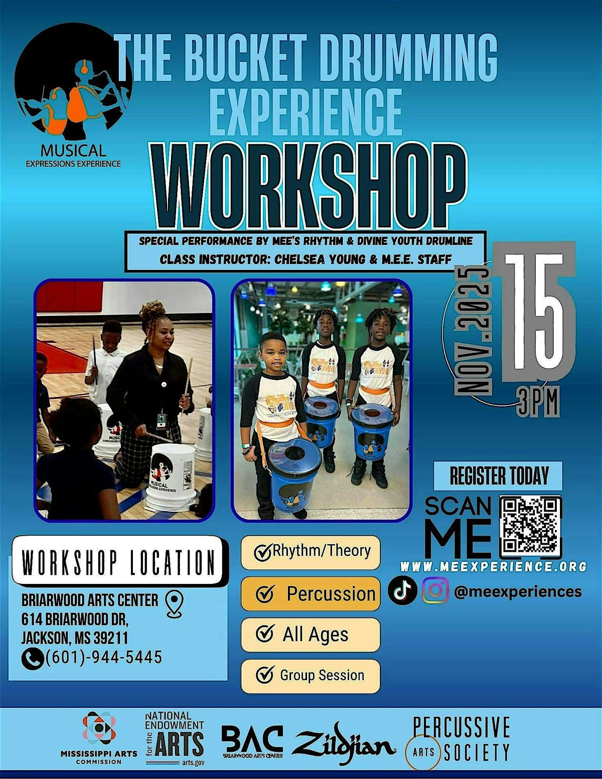 BUCKET DRUMMING EXPERIENCE WORKSHOP