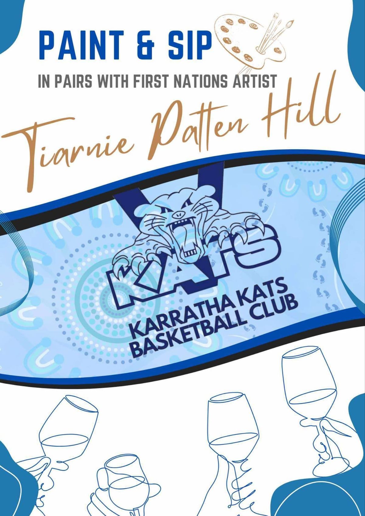 Kats Basketball Paint & Sip in Pairs