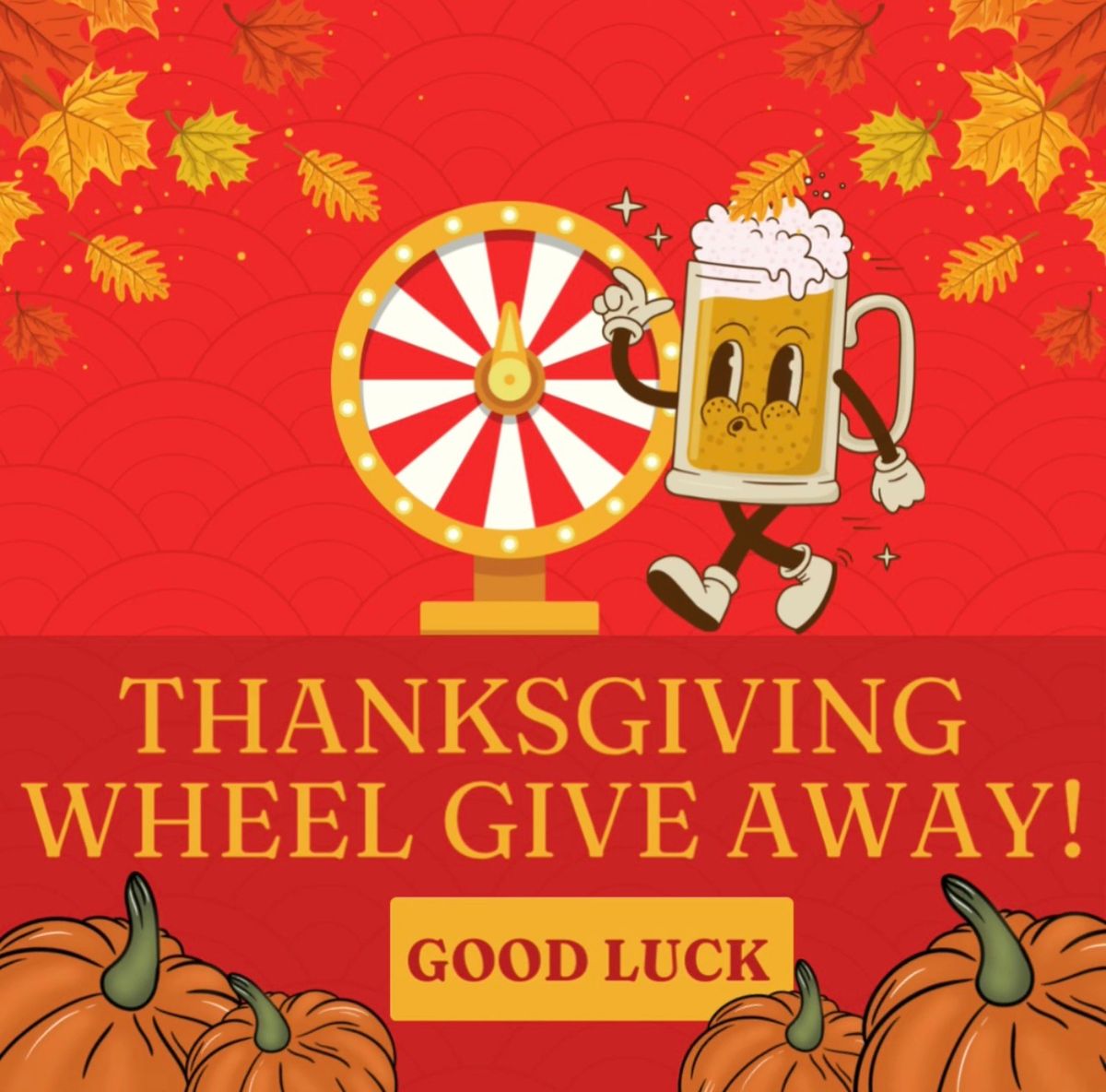 WHEEL INN THANKSGIVING GIVEAWAY!!!