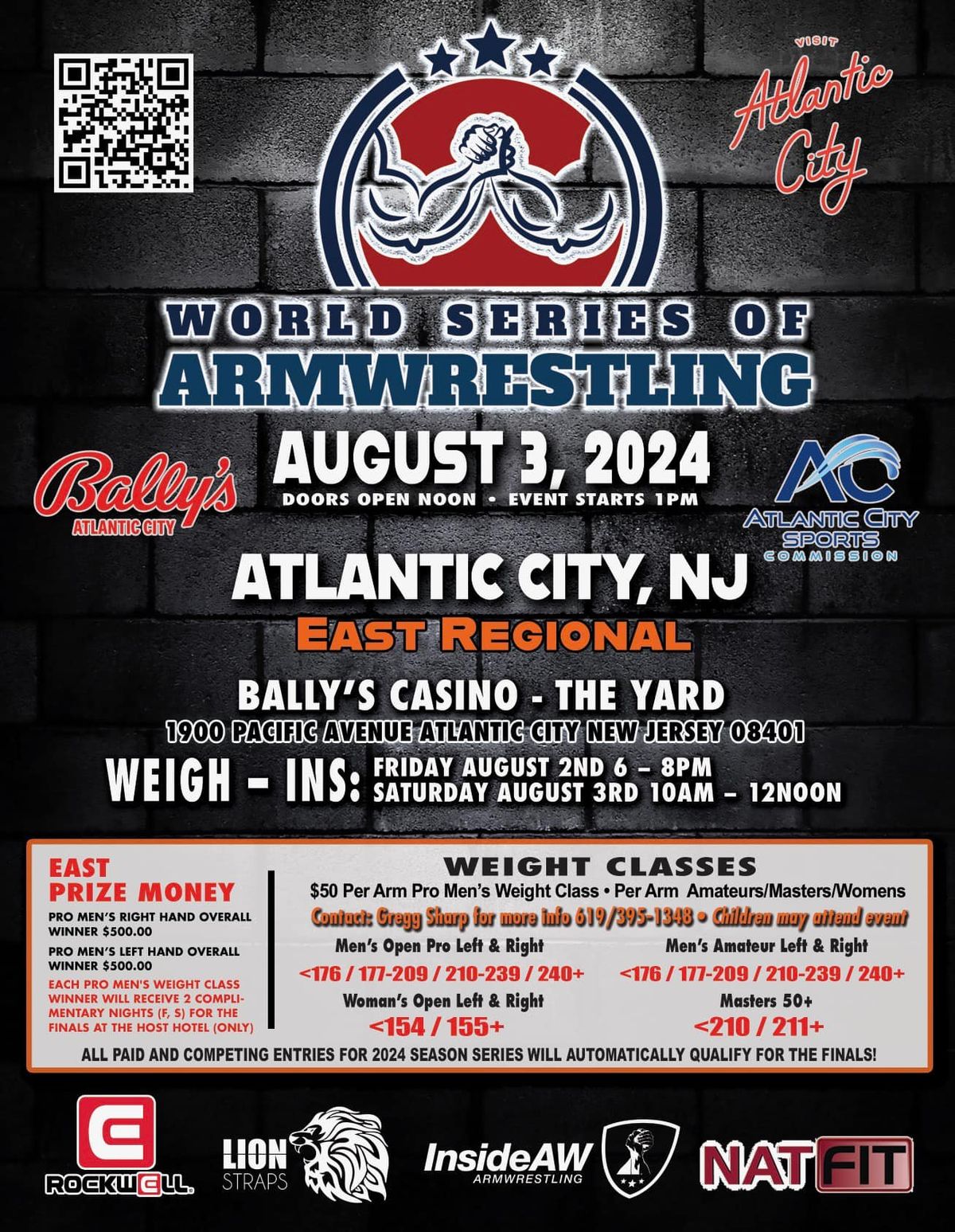 World Series of Armwrestling - East Regional Bally Casino Atlantic City