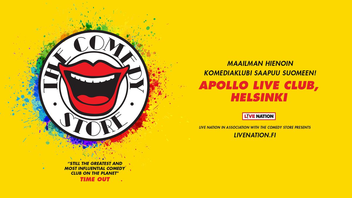 The Comedy Store (UK), Apollo Live Club, Helsinki 16.11.2024