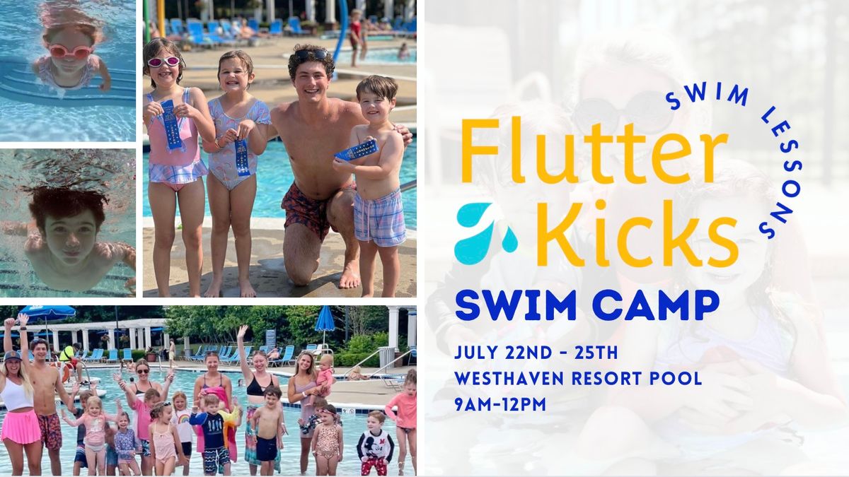 Flutter Kicks Swim Camp at Westhaven Resort Pool