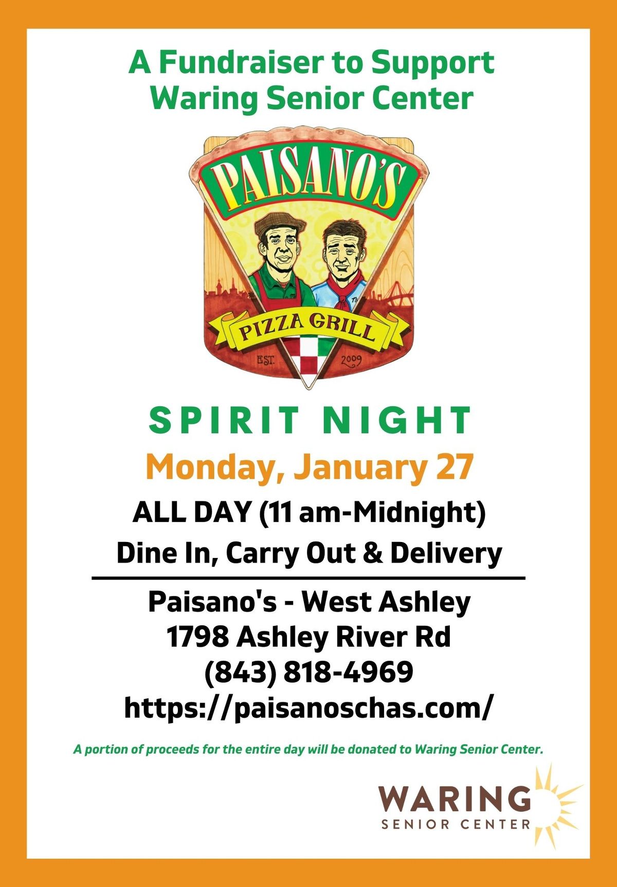 Paisano's Spirit Night