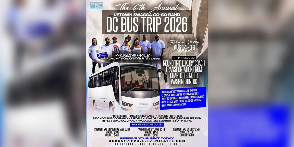 Uptown Swagga Go-Go Band DC Bus Trip 2026