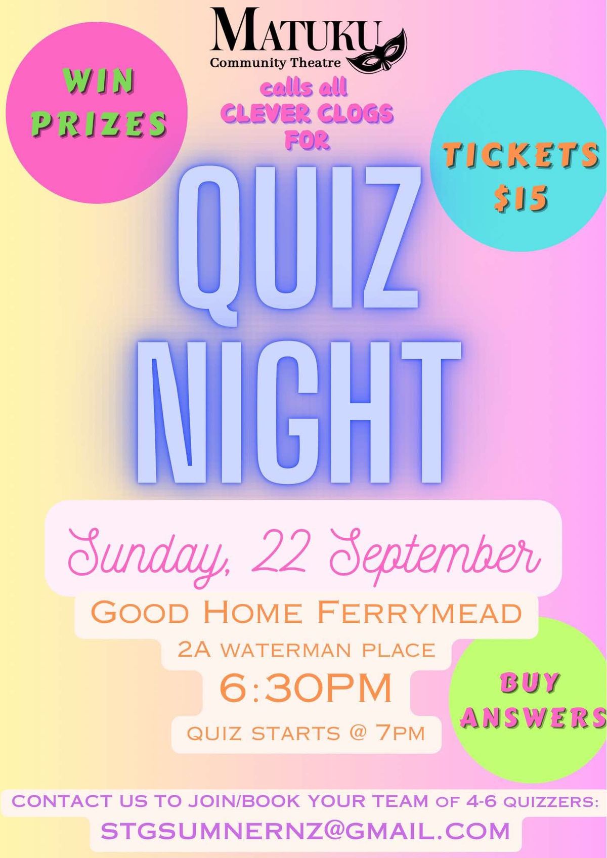 Matuku Quiz Night