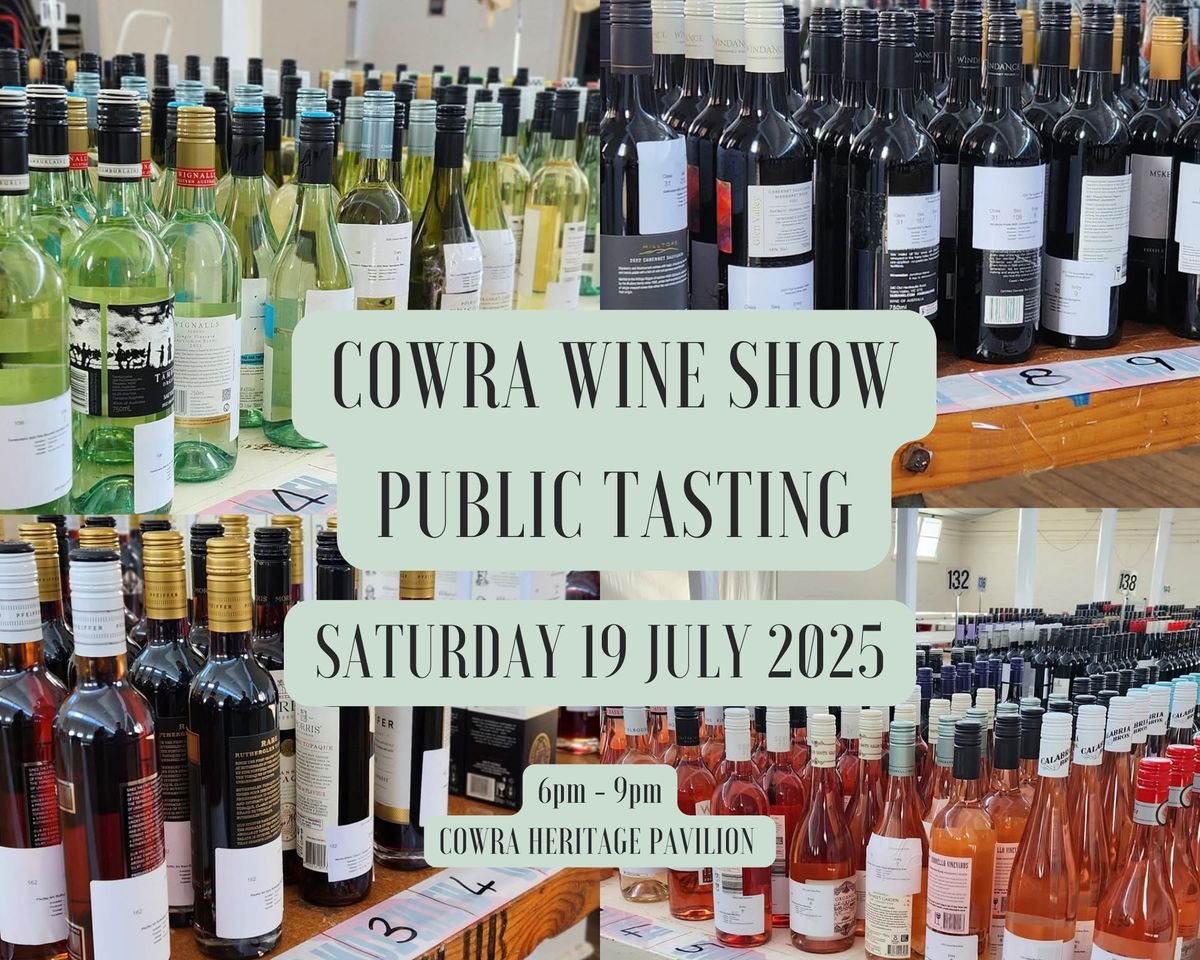 2025 Cowra Wine Show Public Tasting