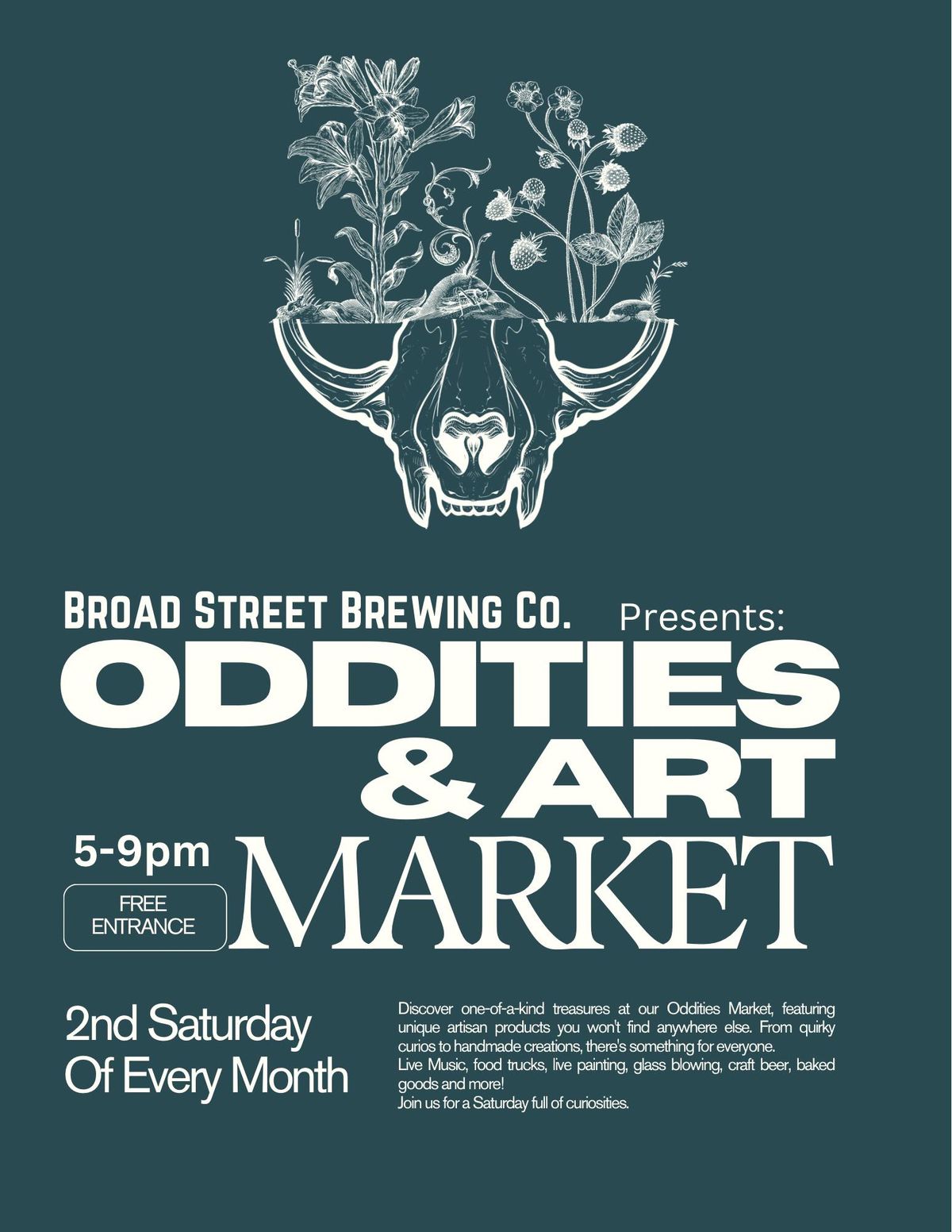 Oddities Night Market at Broad Street Brewing