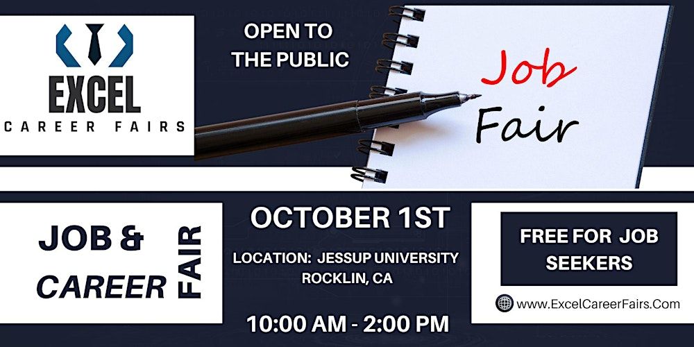 JOB & CAREER FAIR - Oct 1, 2024 - Free for Job Seekers | Open to Public