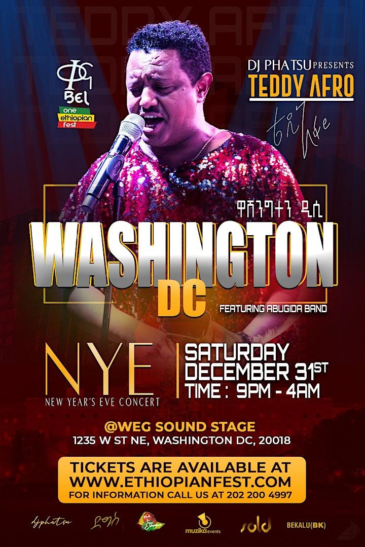 [WASHINGTON DC] KENA BEL US TOUR BY TEDDY AFRO, WEG SOUND STUDIOS ...