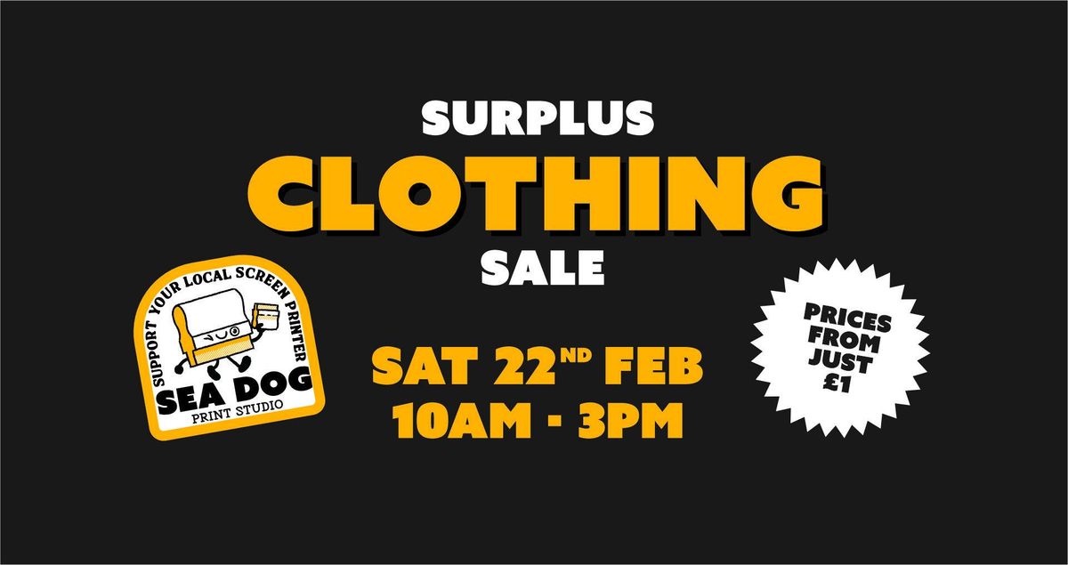 Clothing Surplus Sale