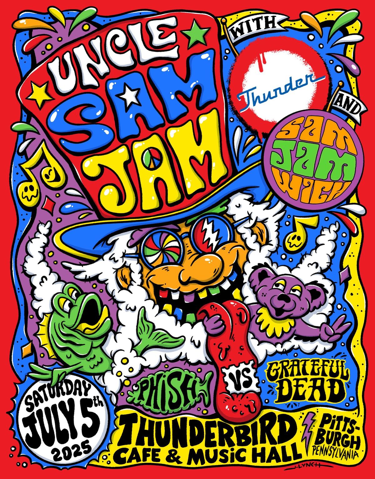 Uncle Sam Jam, Hosted by SamJAMwich with special guests, Thunder in a Circle! 