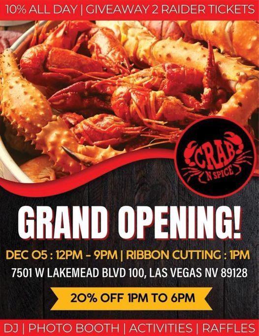 Crab N Spice Las Vegas GRAND OPENING